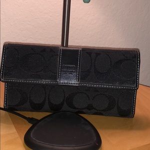 Coach black wallet